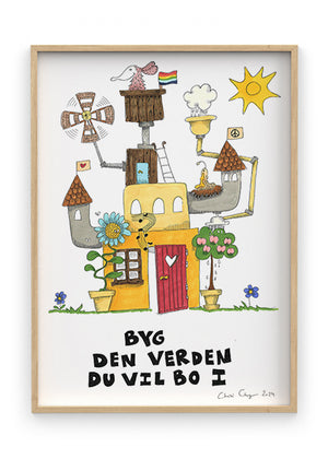 Byg- Indrammet plakat