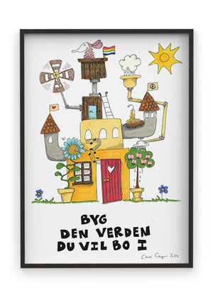 Byg- Indrammet plakat