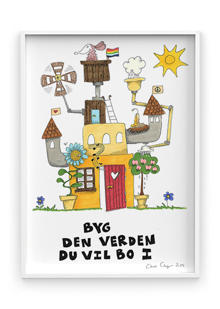 Byg- Indrammet plakat