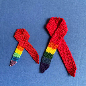 Regnbue AIDS-sløjfe