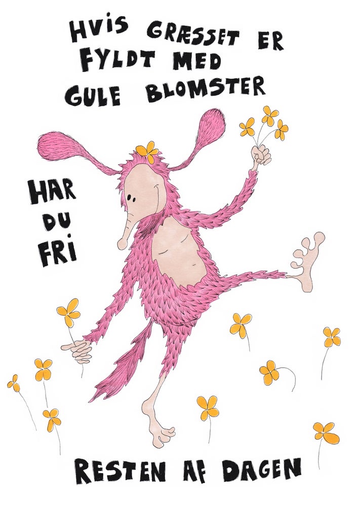 Gule Blomster - Plakat