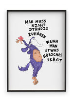 Zuhoren - Indrammet plakat